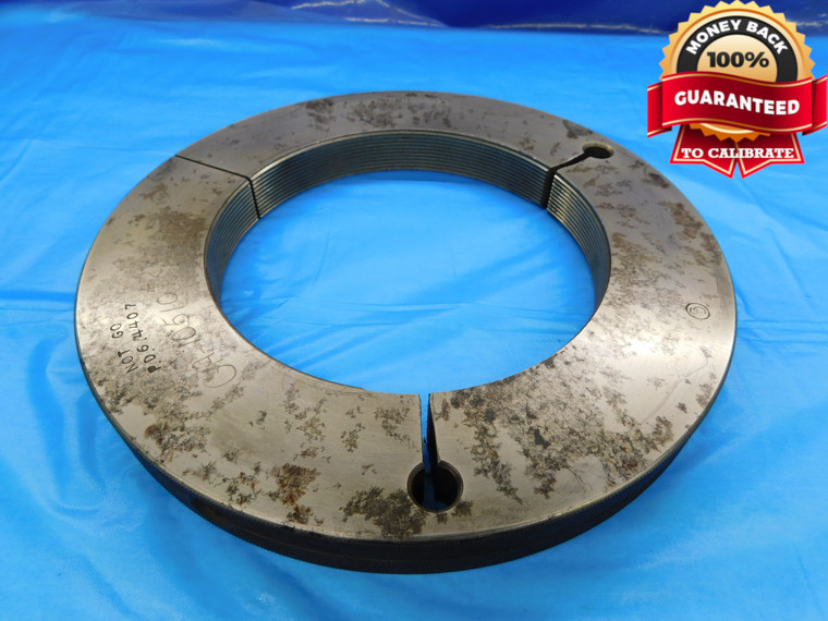 6 1/2 12 UNJS 3A THREAD RING GAGE 6.5 6.50 6.500 6.5000 NO GO ONLY P.D. = 6.4407 - DW16389RD