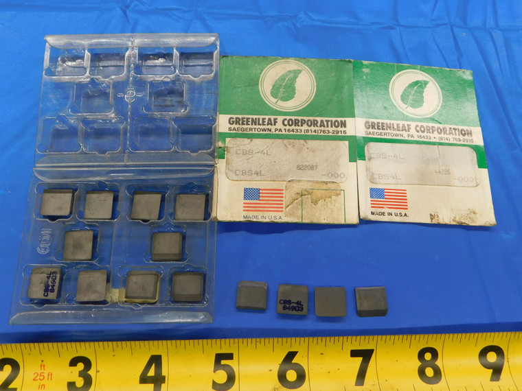 14PCS NEW GREENLEAF CBS-4L CBS4L CARBIDE INSERTS MADE IN THE U.S.A. - MB7658RDT