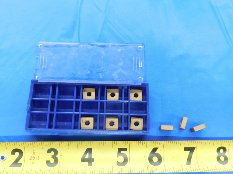 9PCS NEW STELLRAM SNMA322A NL20 TiN CARBIDE INSERTS MADE IN THE U.S.A. - MB7653RDT