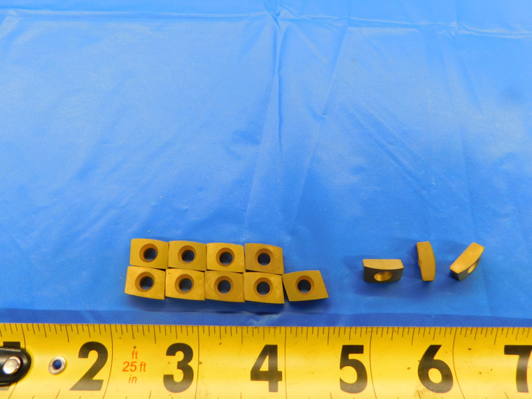 12PCS NEW INGERSOLL STK 51026 301 TiN COATED CARBIDE MILLING INSERTS BDE323R04 - MB7656RDT