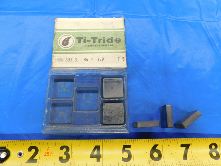 5PCS NEW GREENLEAF SNUN 633 TI5 CARBIDE TURNING INSERTS TI-TRIDE MADE IN U.S. - MB7671RDT