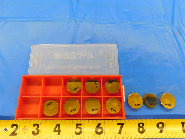 10PCS NEW HITACHI RDCN2004M0TN HC844 TiN COATED CARBIDE TURNING INSERTS - MB7672RDT