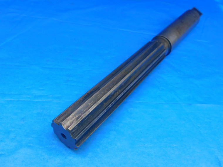 MORSE 1.1469" O.D. HSS CHUCKING REAMER 1 5/32 SHANK 10 FLUTE 6" LOC 12" OAL - AR7683AN2