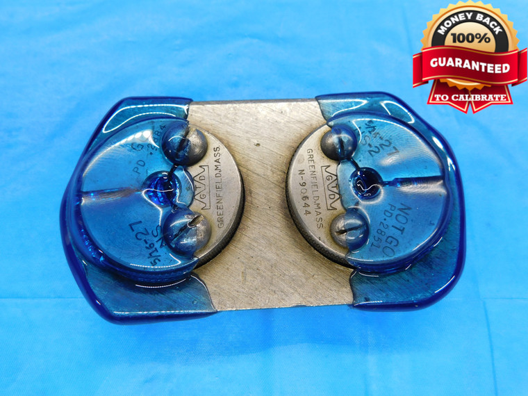 5/16 27 NS 2 THREAD RING GAGES .3125 GO NO GO P.D.'S = .2884 & .2851 INSPECTION - DW16493AW2