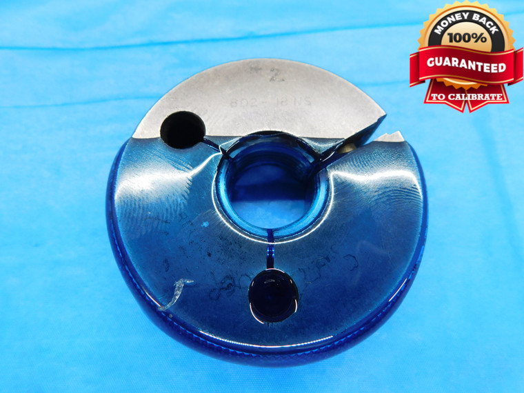 .802 18 NS THREAD RING GAGE .8020 GO ONLY P.D. = .7576 .802"-18 INSPECTION CHECK - DW16515AW2