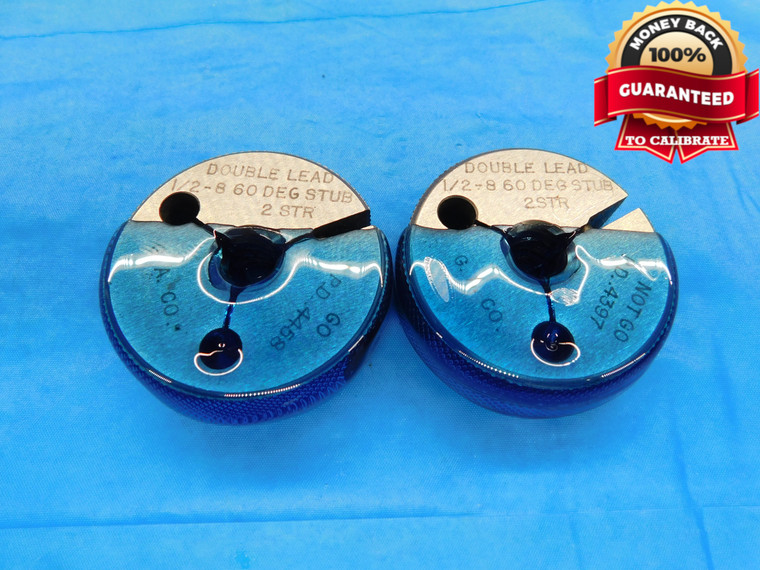 1/2 8 60 DEG STUB ACME DBL LEAD THREAD RING GAGES .5 GO NO GO = .4458 .4397 - DW16524AW2