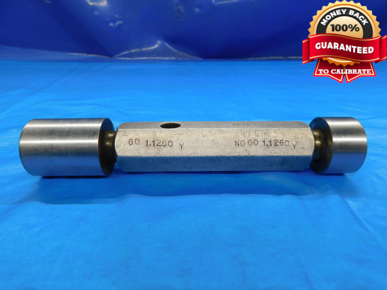 1.1250 & 1.1260 CL Y PIN PLUG GAGE GO NO GO ONSIZE 1 1/8 28.600 mm 1.125 1.126 - DW16569LVR