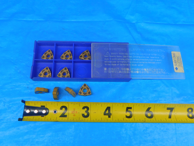 9PCS NEW SUMITOMO WNMG433ELUW AC7006 TiN COATED CARBIDE INSERTS WNMG 433 JAPAN - AR7740RDT