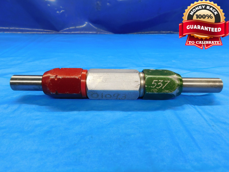 .537 & .547 PIN PLUG GAGE GO NO GO .5469 +.0001 OVERSIZE 35/64 14 mm .5370 .5470 - DW16633LVR
