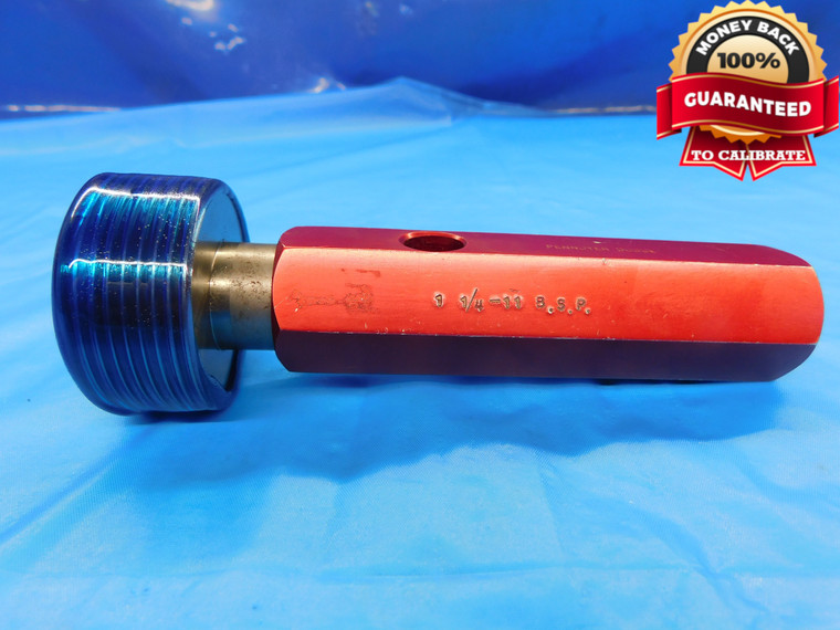 1 1/4 11 BSPT PIPE THREAD PLUG GAGE 1.25 1.250 1.2500 BRITISH TAPER INSPECTION - DW16694AW2