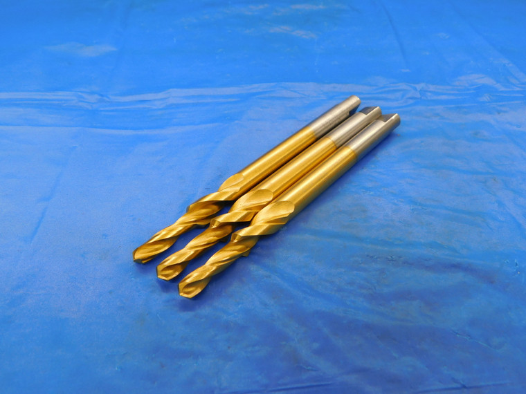 3PCS GUHRING 10mm TiN HSS DRILL / COUNTERSINK COMBO J33754 50mm LOC 130mm OAL - MB8081LVK2