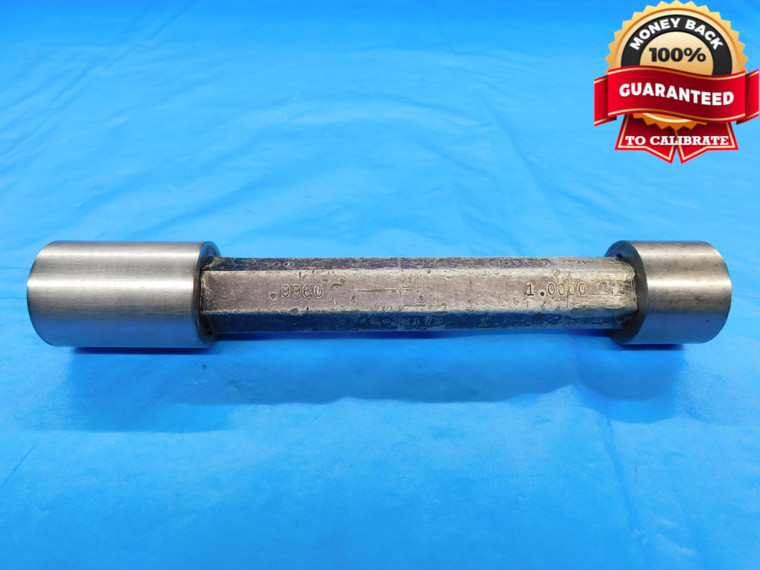 .9960 & 1.0000 PIN PLUG GAGE GO NO GO ONSIZE 1.0 25.298 mm .996 1.000 CHECK - DW16794LVR