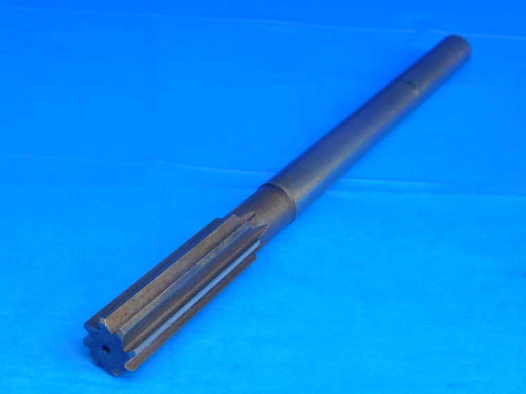 .6429" O.D. HSS CHUCKING REAMER 9/16 SHANK 8 FLUTE 2 1/4 LOC 9" OAL 16.3mm - AR7976AT2