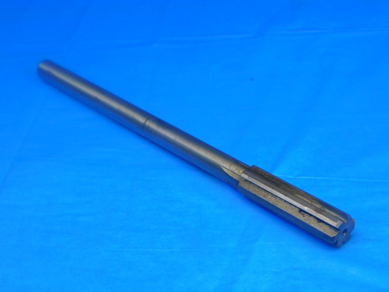 HANNIBAL 14.3mm .5630 O.D. HSS CARBIDE TIPPED CHUCKING REAMER 7/16 SHANK 6 FL - AR7973AT2