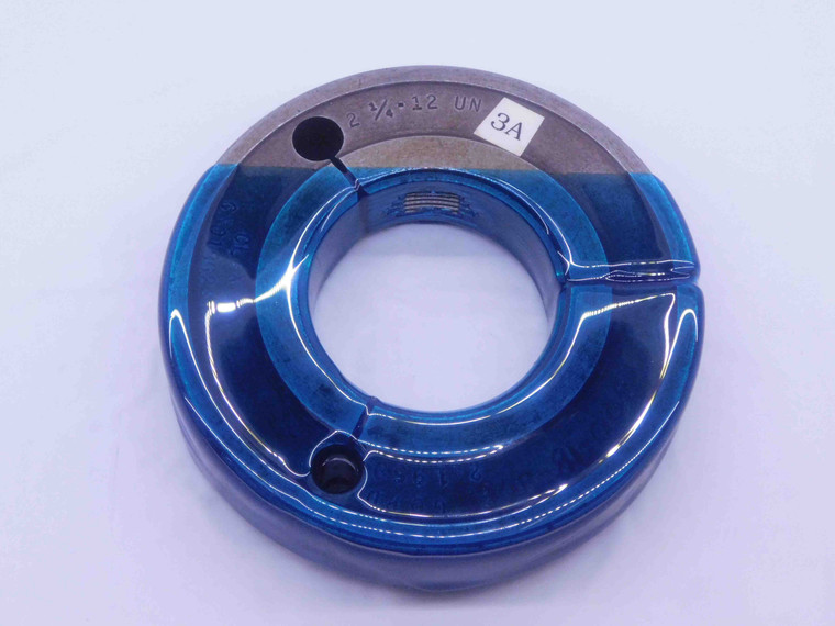 2 1/4 12 UN 3A THREAD RING GAGE 2.25 2.250 2.2500 GO ONLY P.D. = 2.1959 CHECK - DW16827AW2