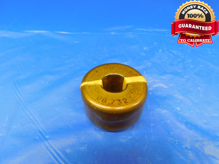 .7323 MASTER PLAIN BORE RING GAGE .7344 -.0021 OVERSIZE 47/64 18.600 mm - AS0014LVR