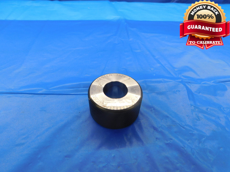 .7626 CLASS X MASTER PLAIN BORE RING GAGE .7656 -.0030 OVERSIZE 49/64 19.370 mm - AS0012LVR