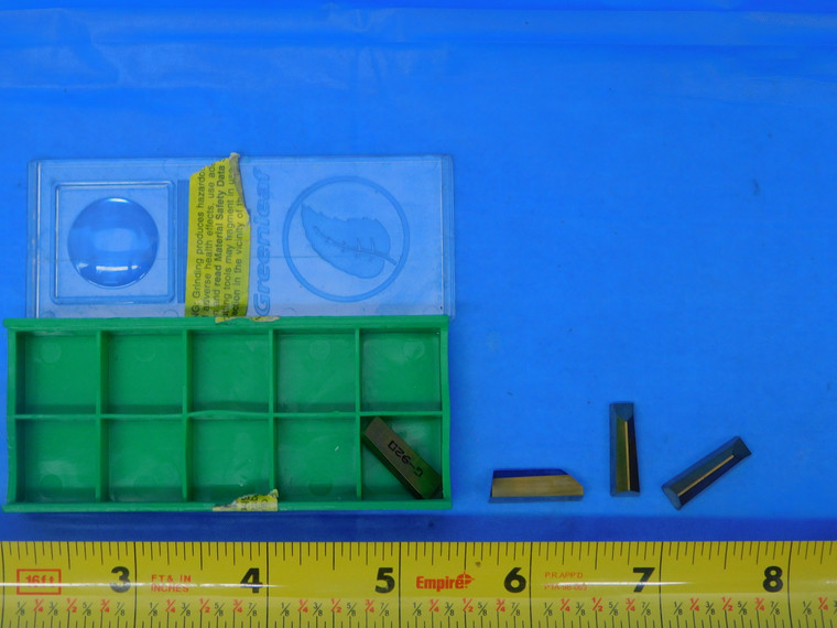 4PCS NEW GREENLEAF WG-6250-2 G-920 TiN CARBIDE GROOVING INSERTS .005 - .001H - MB8268RDT