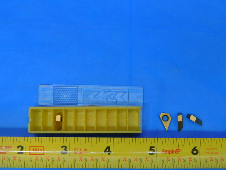 4PCS NEW KENNAMETAL 3.41020R902 CS5 TiN COATED CARBIDE CHAMFER INSERTS - MB8263RDT