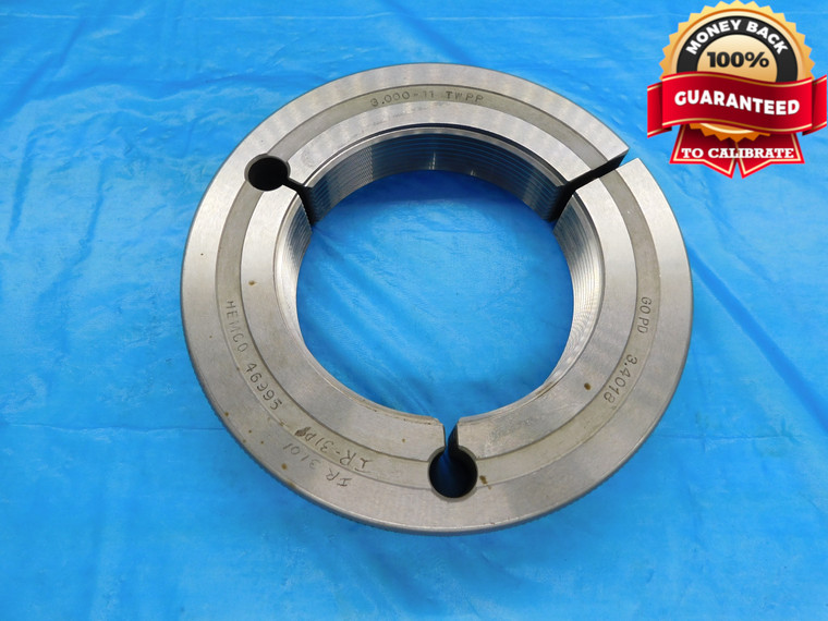 3" 11 TWPP PIPE THREAD RING GAGE 3.0 3.00 3.000 3.0000 GO ONLY P.D. = 3.4018 - DW16904AW2