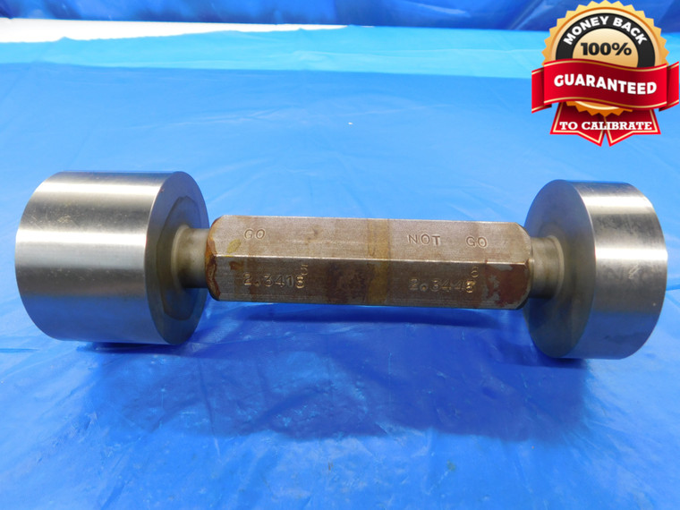 2.3415 & 2.3446 MASTER PLAIN BORE RING GAGE 2.3438 +.0008 2 11/32 59.553 mm - AS0119RD