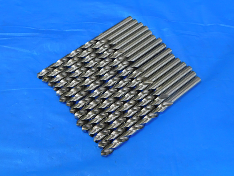 15PCS UNION BUTTERFIELD 7/32 O.D. HSS JOBBER TWIST DRILL BIT .22" SHANK .2187 - MB8345RDT
