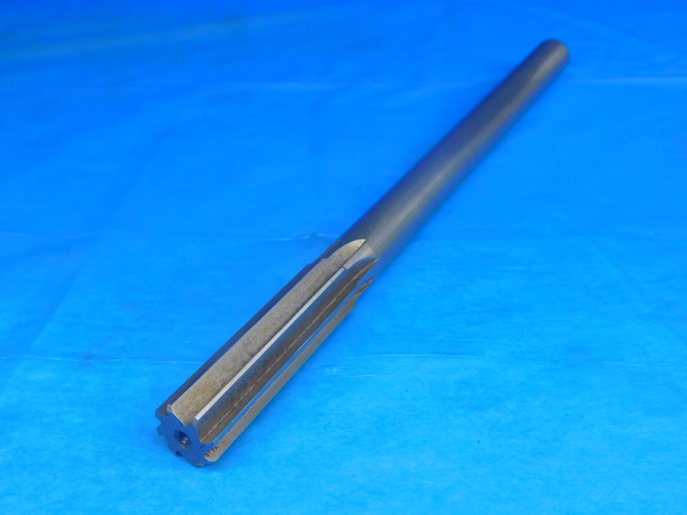 5/8 O.D. HSS CHUCKING REAMER 9/16 SHANK 8 FLUTE 9" OAL .625 BRIDGEPORT TOOLING - AR8209AN2