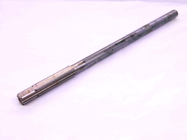 3/8 OD HSS CHUCKING REAMER 0.31 SHANK 6 FLUTE .375 .3750 ONSIZE .3580" PILOT DIA - AR8214AN2