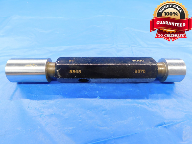 .9345 & .9375 PIN PLUG GAGE GO NO GO ONSIZE 15/16 24 mm - AS0283AZ1