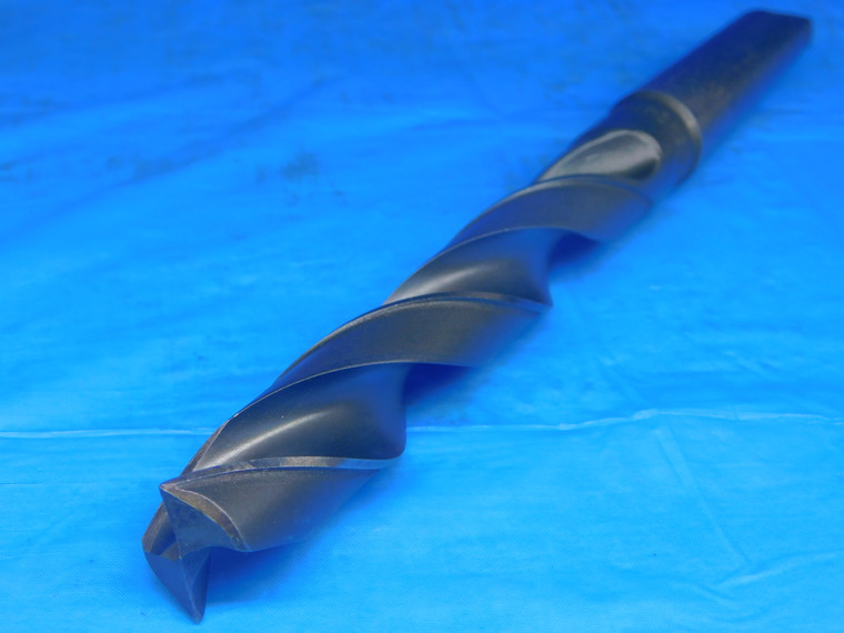 KSD 57/64 O.D. HSS FLAT BOTTOM TWIST DRILL BIT MORSE TAPER #3 SHANK .8906 MT3 - AR8318AZ2
