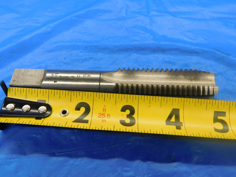 BAY STATE 7/8 9 NC HSS PLUG TAP 4 STRAIGHT FLUTE .875 7/8-9 UNC THREADING - AS0349AZ2