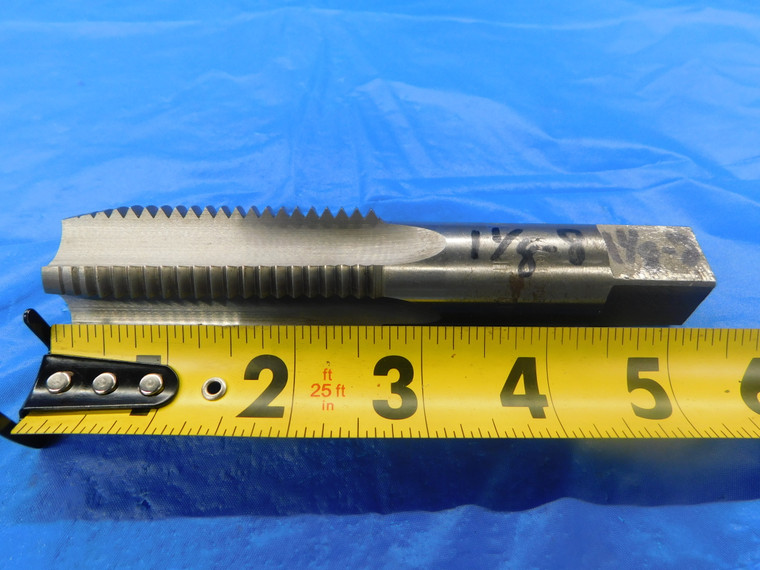 1 1/8 8 HSS PLUG TAP 4 STRAIGHT FLUTE 1.125 1.1250  1-1/8-8 UN THREADING - AS0375BA2