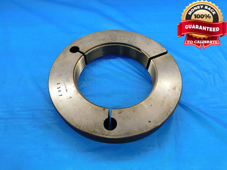 4" 10 UN 3A THREAD RING GAGE 4.0 4.00 4.000 4.0000 GO ONLY P.D. = 3.9350 CHECK - DW16968AW2