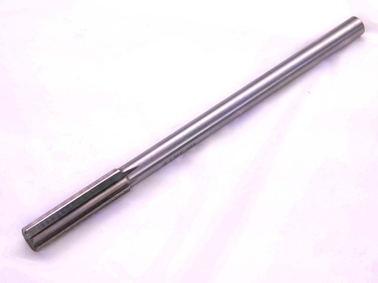 0.4365 O.D. HSS CHUCKING REAMER 8 FLUTE .4365 7/16 .4375 -.0010 UNDERSIZE 11 mm - AS0459BA2