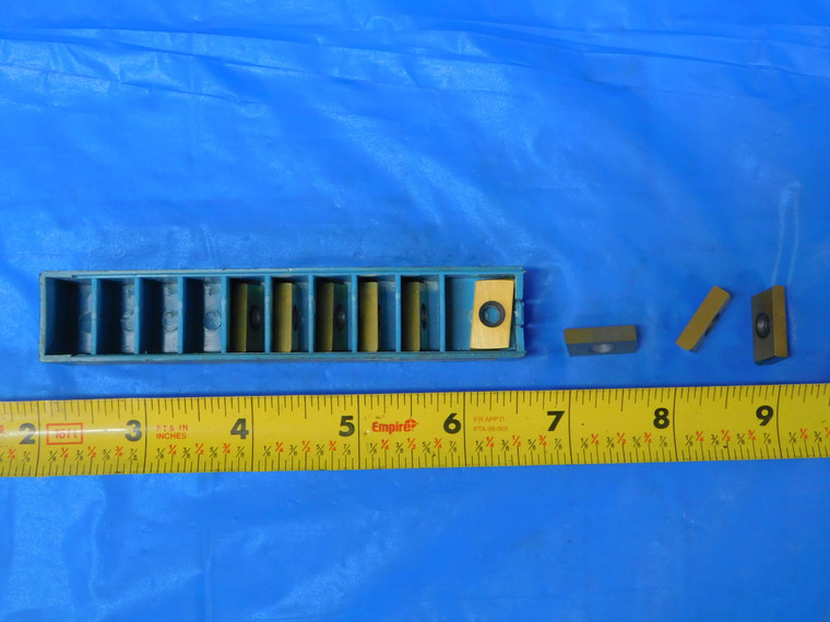 9PCS NEW INGERSOLL CDE 323R32 301 A TiN COATED CARBIDE INSERTS 9CY65 555 - MB8558AG2