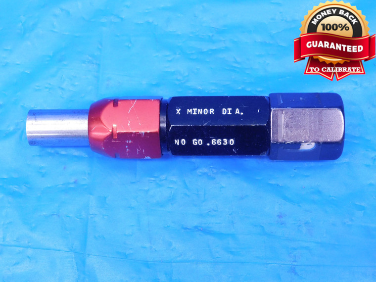 .6630 CLASS X PIN PLUG GAGE .6563 +.0067 OVERSIZE 21/32 17 mm .663 G. A. CO. - AR8528LVR