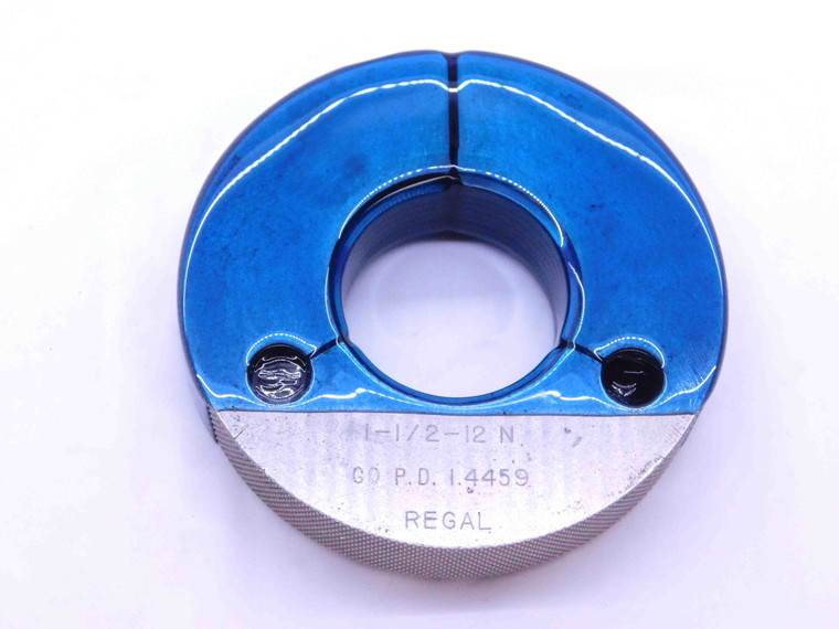 1 1/2 12 N THREAD RING GAGE 1.5 1.50 1.500 1.5000 GO ONLY P.D. = 1.4459 UN 3A - DW17096AW2