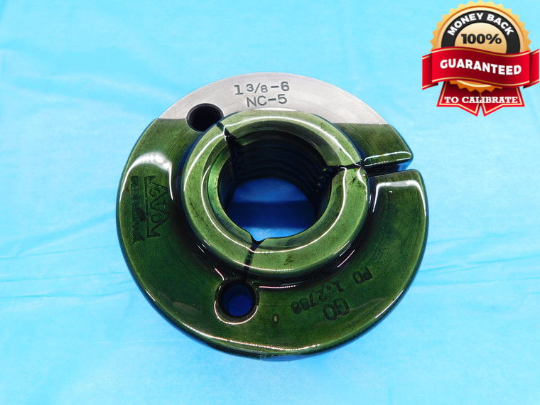 1 3/8 6 NC 5 THREAD RING GAGE 1.375 1.3750 GO ONLY P.D. = 1.2788 UNC-5 3A CHECK - DW17105AW2