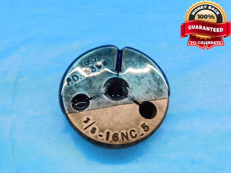 3/8 16 NC 5 THREAD RING GAGE .375 .3750 GO ONLY P.D. = .3395 UNC-5 CHECK - DW17147AW2