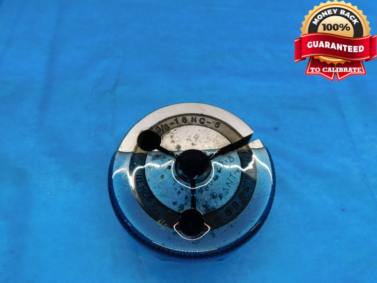 3/8 16 NC 5 THREAD RING GAGE .375 .3750 GO ONLY P.D. = .3389 UNC-5 CHECK - DW17148AW2