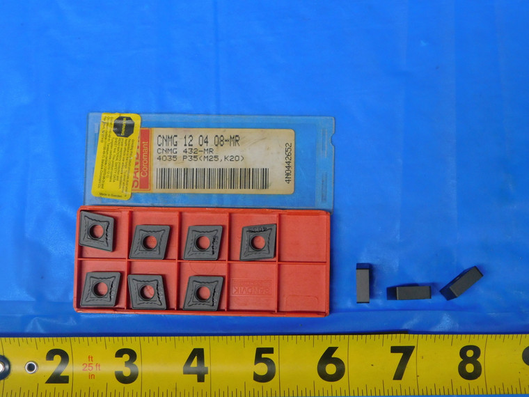 10PCS NEW SANDVIK CNMG 12 04 08-MR 4035 P35 K20 CARBIDE INSERTS CNMG 432-MR - AS0765BC2