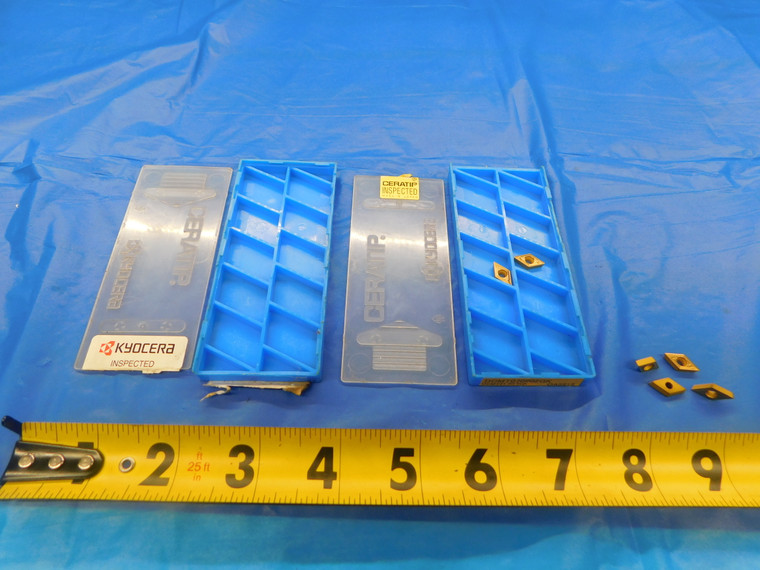 6 PCS NEW KYOCERA CARBIDE INSERTS DCMT070204GK DCMT070202GK GRADE CA5515 CA5525 - AS0820BC2