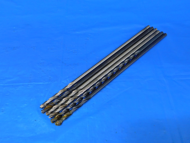 6 PC SET HSS 5/16 EXTRA LENGTH / AIRCRAFT EXTENSION DRILL BITS 12" OAL .3125 - MB8844AZ2