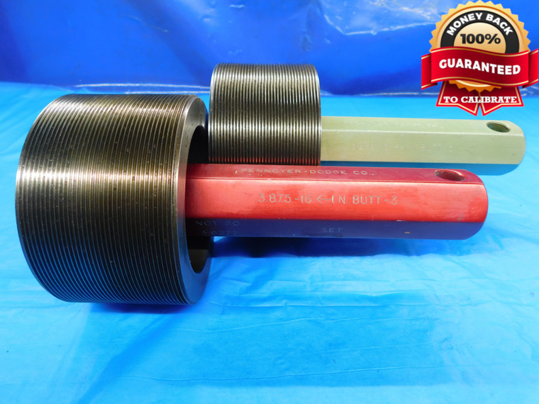 3 7/8 16 N BUTT 3 BUTTRESS SET THREAD PLUG GAGE 3.875 GO NO GO = 3.8326 & 3.8277 - DW17391AW2