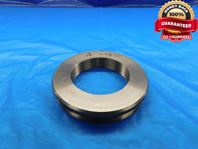 SHOP MADE 3" 40 THREAD PLUG GAGE 3.0 3.00 3.000 3.0000 3"-40 INSPECTION CHECK - DW17396AW2