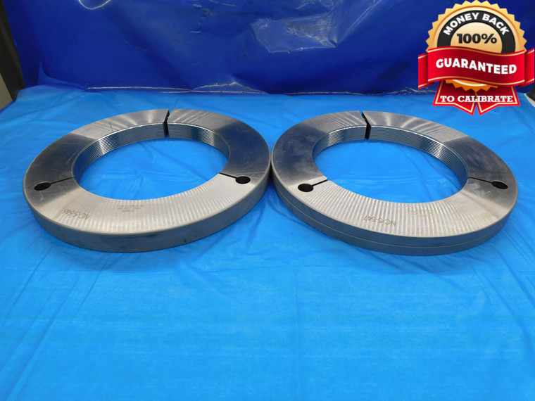 7 1/4 12 UNJS 3A THREAD RING GAGES 7.25 7.250 GO NO GO P.D.'S = 7.1959 & 7.1906 - DW15729RD