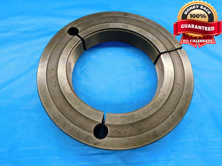 4" 12 NS 3 THREAD RING GAGE 4.0 4.00 4.000 4.0000 GO ONLY P.D. = 3.9459 UN-3A - DW17362AW2