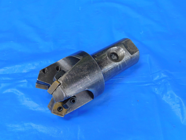 VALENITE ABOUT 1 1/4 DIA. CHAMFER INDEXABLE END MILL 1 1/4 SHANK 3 FL 1.25 USA - MB8881AZ2