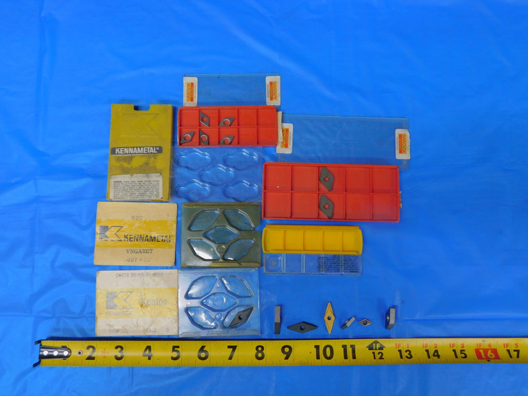 14PC LOT CARBIDE INSERTS KENNAMETAL SANDVIK VNMG VNGA VNMP 332 KC910 KC950 - FAX-MB8934BC2