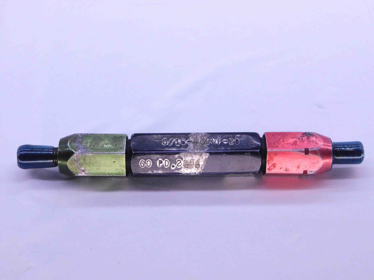 5/16 40 UNF 2B THREAD PLUG GAGE .3125 GO NO GO P.D.'S = .2963 & .3001 CHECK - DW17461AW2